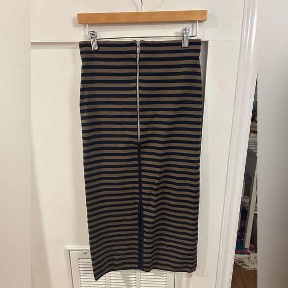 Apiece Apart Stripe knit stretchy cropped skirt set - Picture 5 of 9